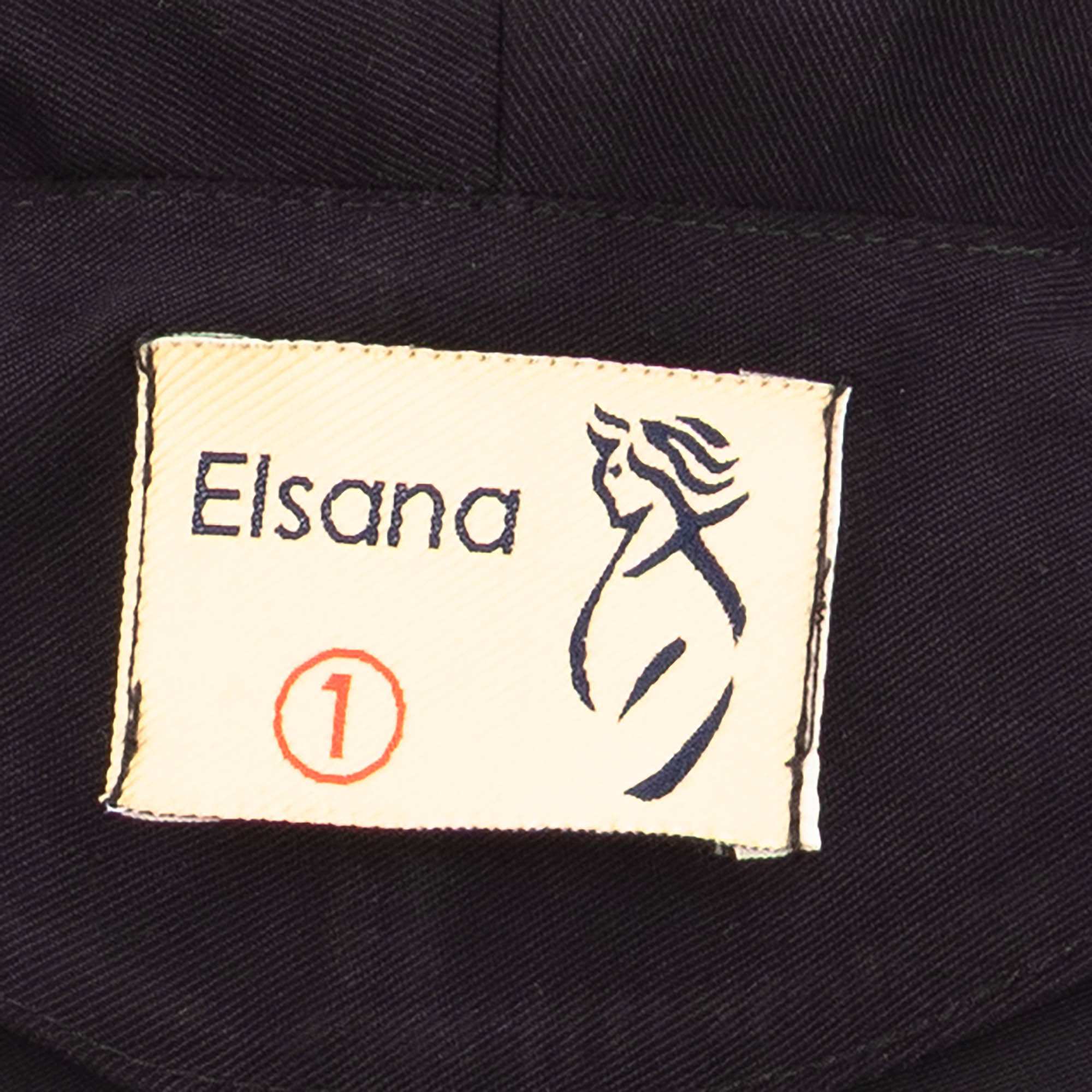 ست کت کراپ و شلوار زنانه مشکی السانا Elsana مدل آدیشا کد 2454