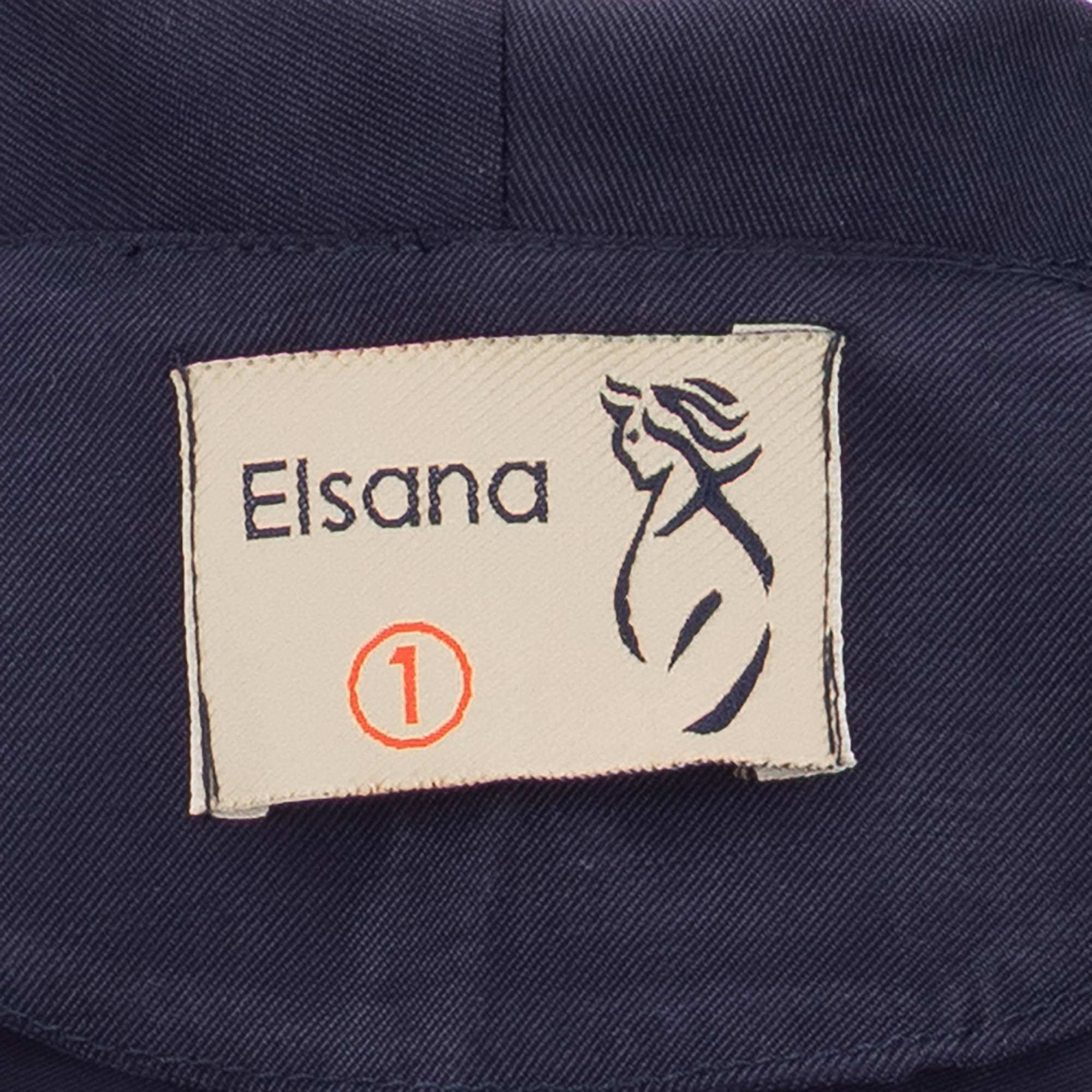 ست کت کراپ و شلوار زنانه سرمه ای السانا Elsana مدل آدیشا کد 2454