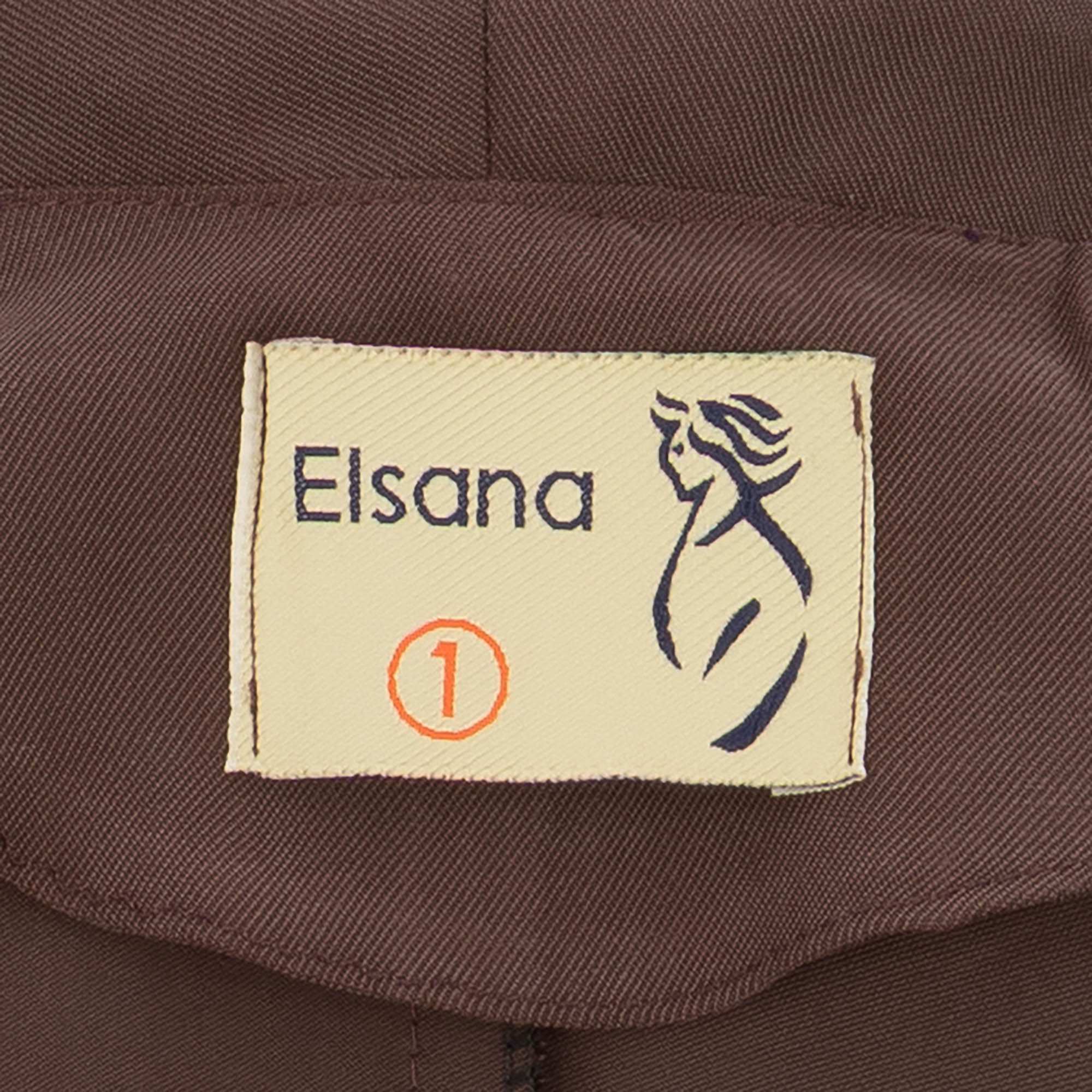 ست کت کراپ و شلوار زنانه قهوه ای السانا Elsana مدل آدیشا کد 2454