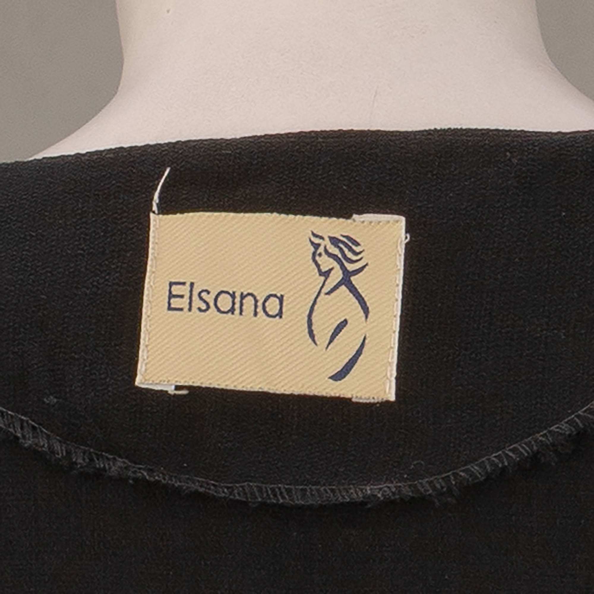 عبا زنانه مشکی السانا Elsana مدل آریاس کد 2545