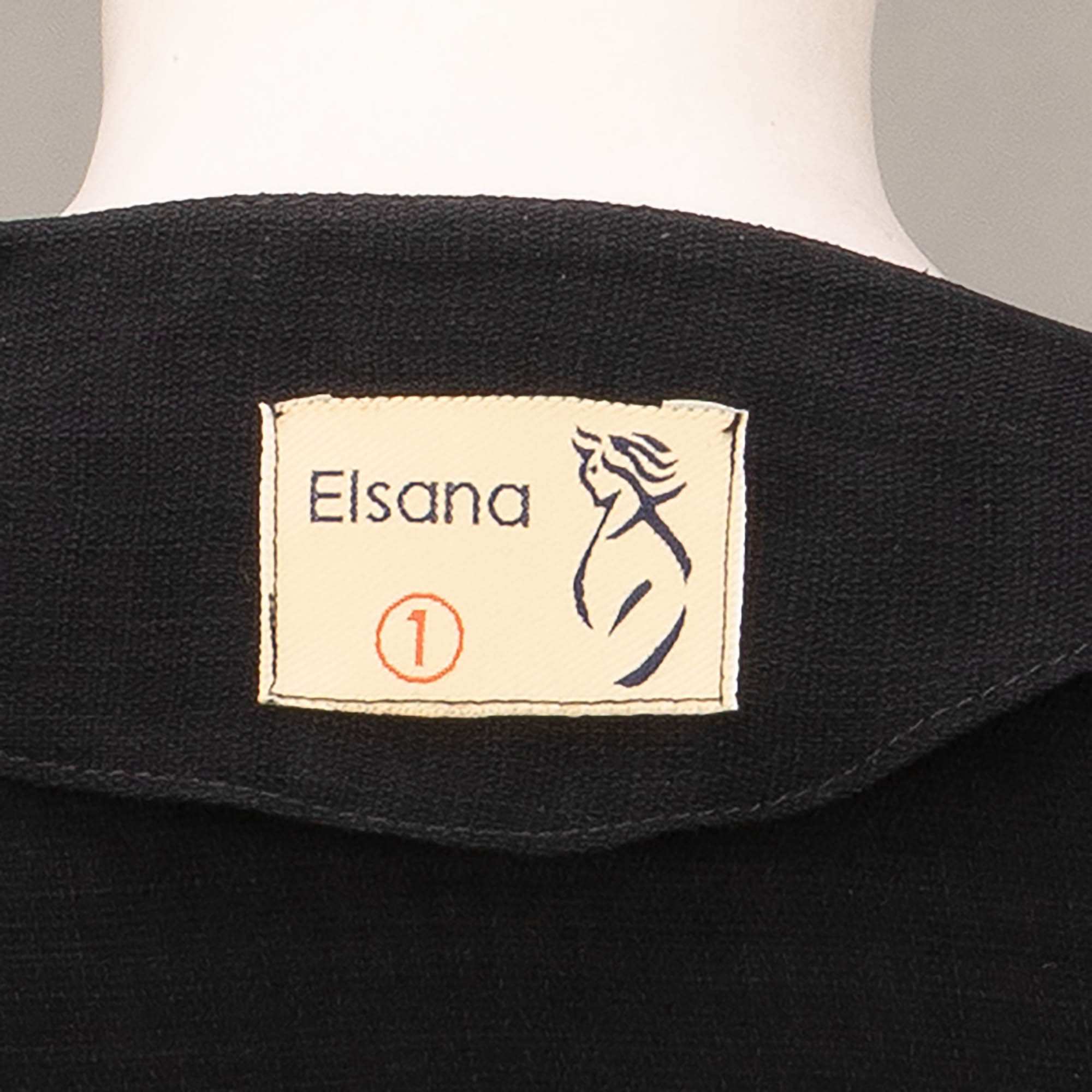 مانتو زنانه مشکی زرشکی السانا Elsana مدل دامور کد 2468