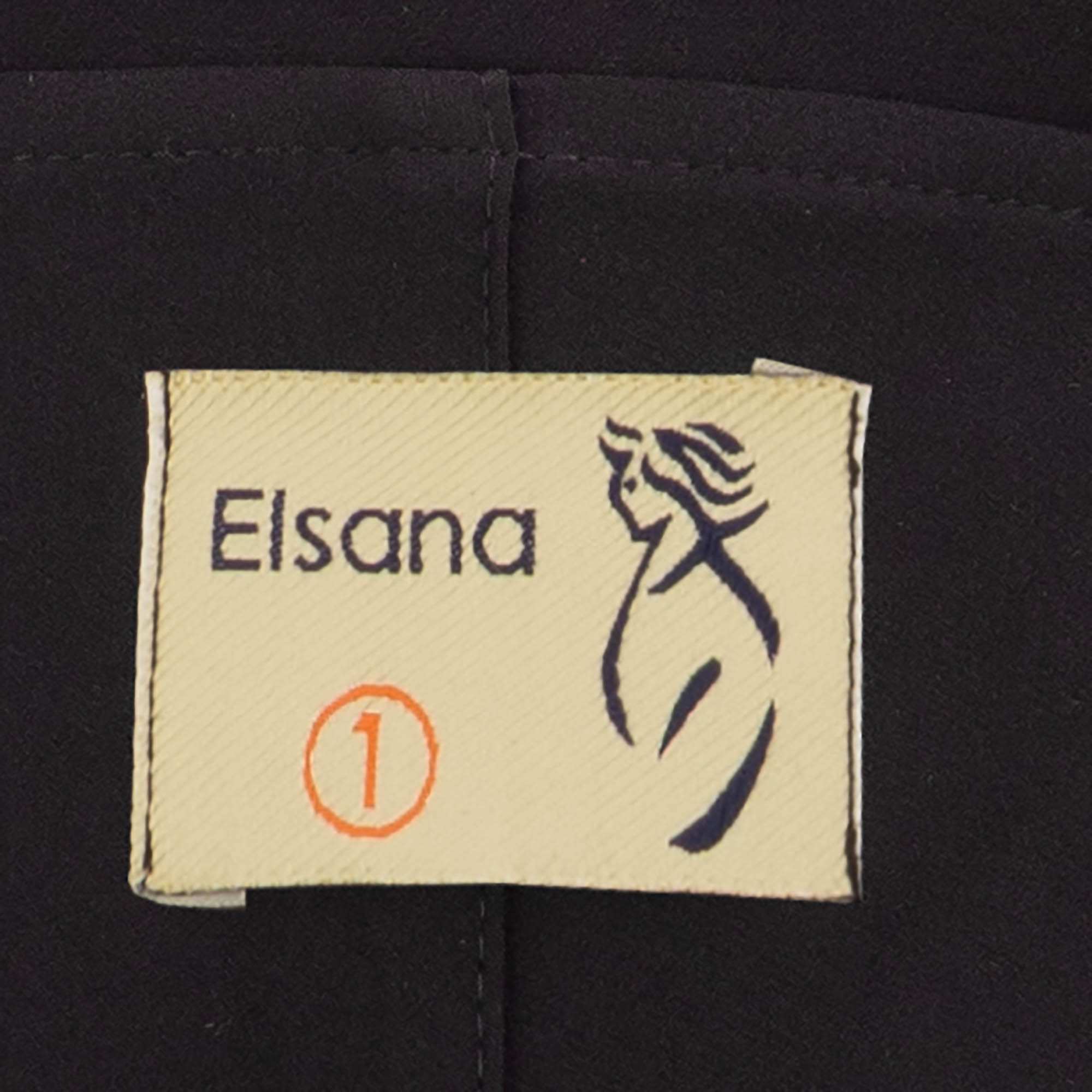 مانتو زنانه مشکی السانا Elsana مدل رابو کد 2530