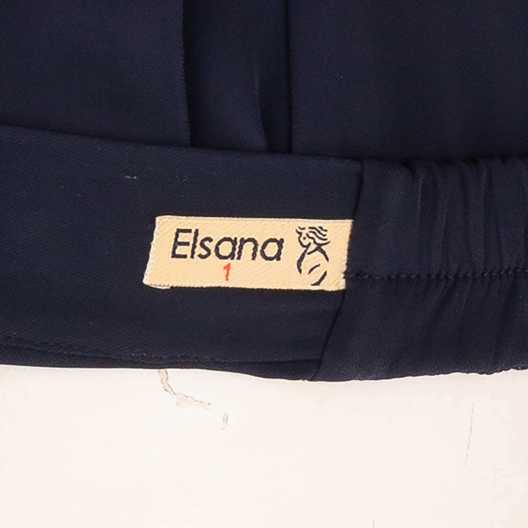 شلوار پارچه ای زنانه سرمه ای السانا Elsana مدل رامیلا کد 2526