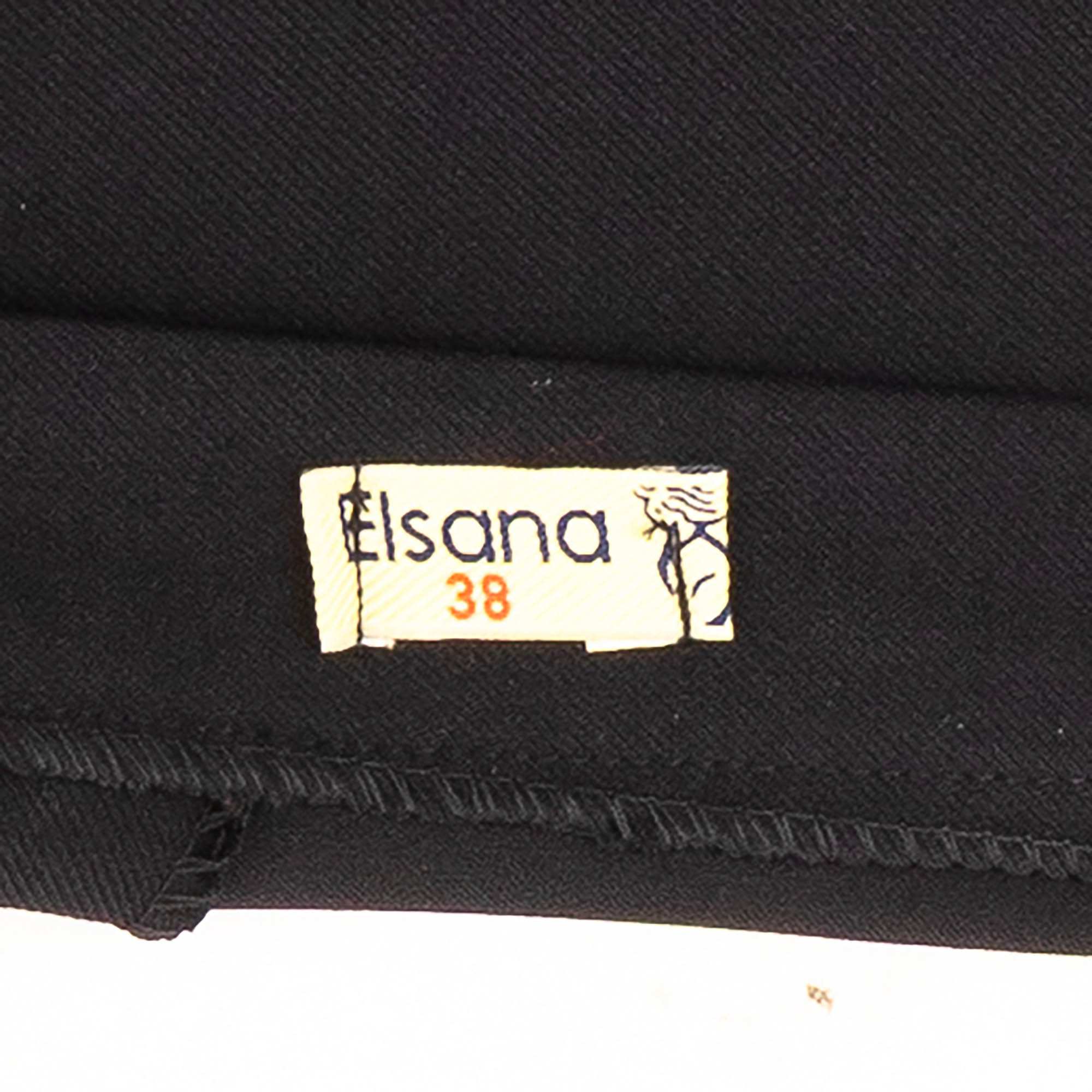 ست کت و شلوار زنانه مشکی السانا Elsana مدل سایماه کد 2535