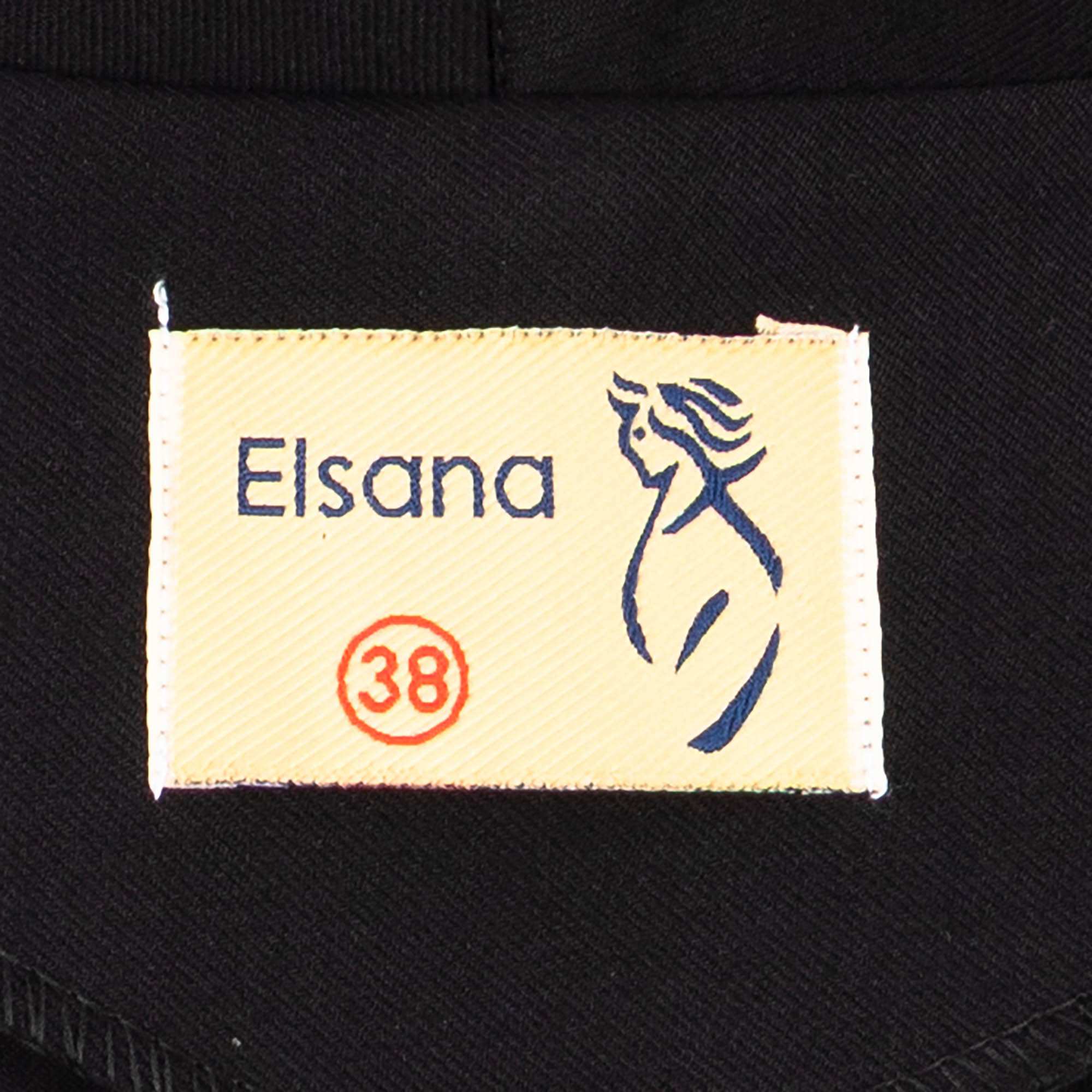 ست کت و شلوار زنانه مشکی السانا Elsana مدل سایماه کد 2535