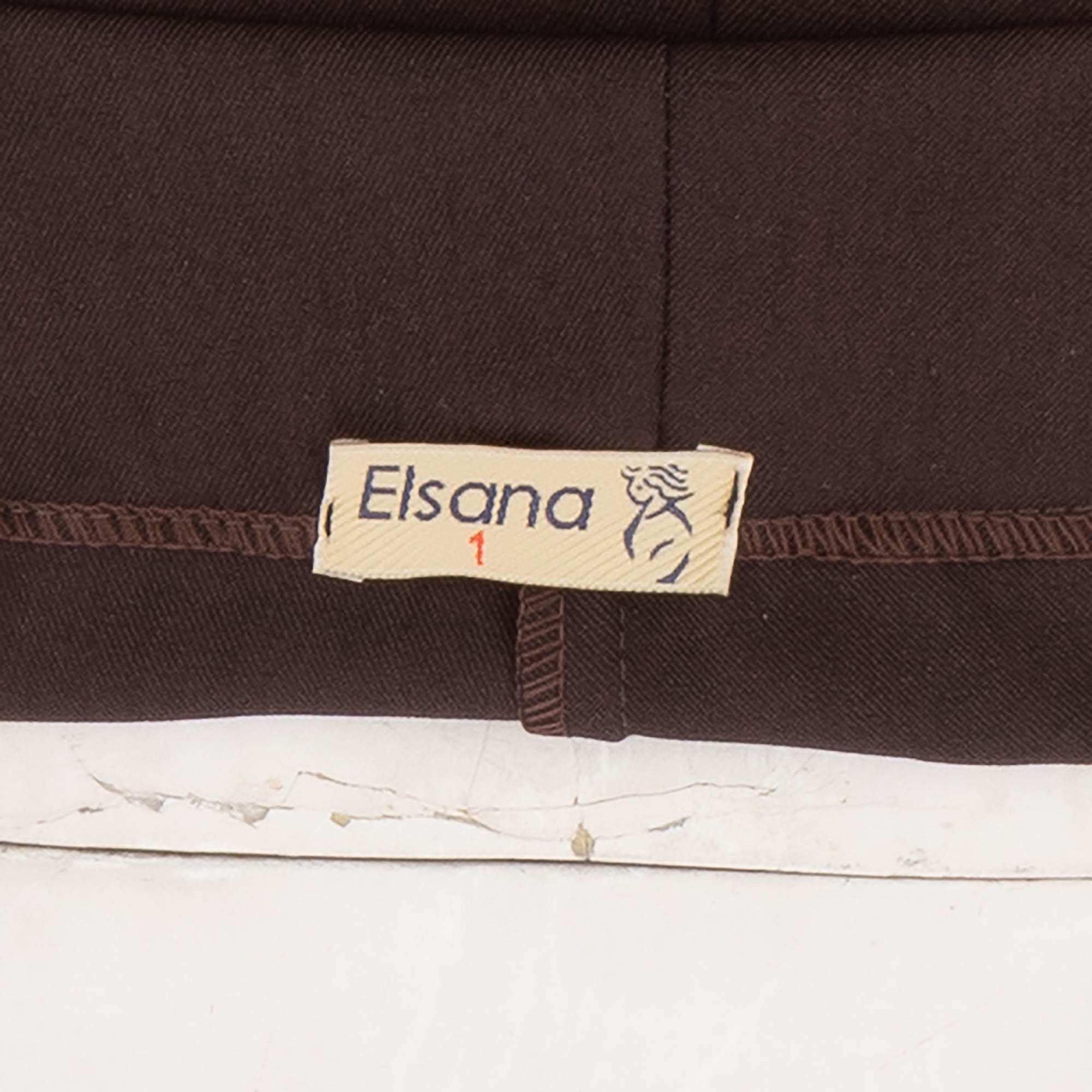 ست کت و شلوار زنانه قهوه ای السانا Elsana مدل فرینوش کد 2464