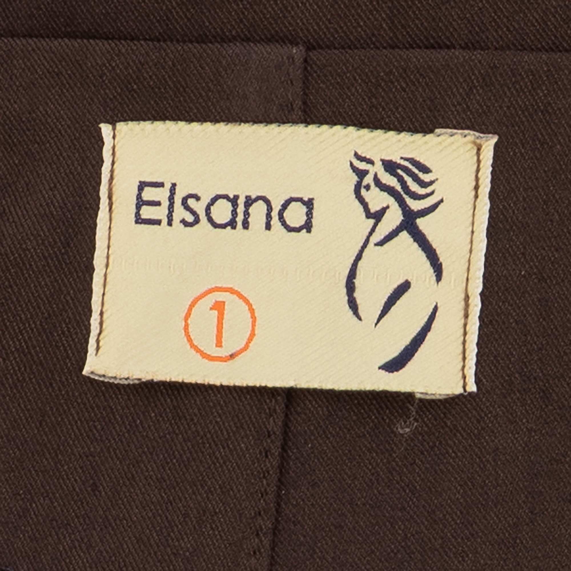 ست کت و شلوار زنانه قهوه ای السانا Elsana مدل مهرکانا کد 2508