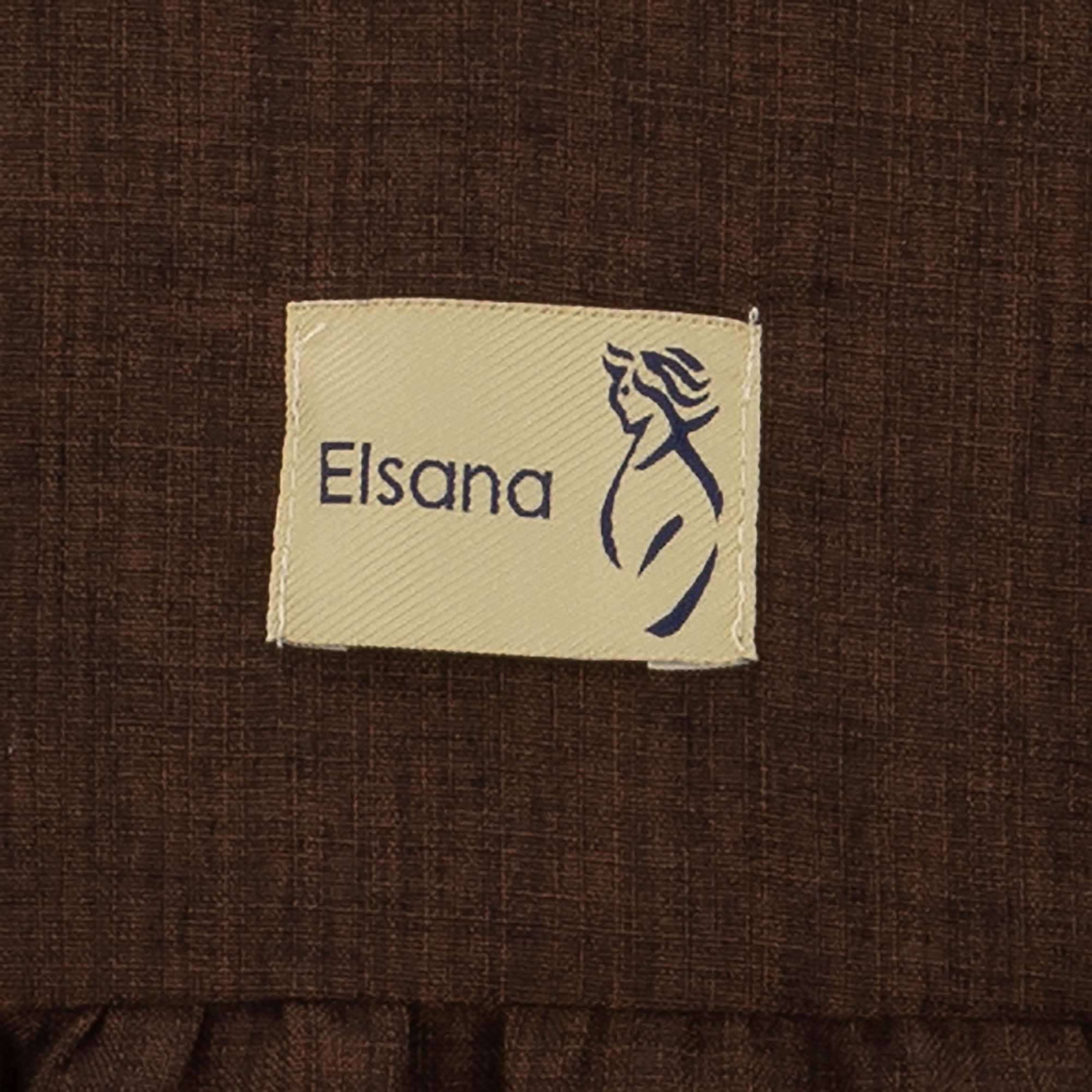 مانتو زنانه قهوه ای السانا Elsana مدل مهرنیکا کد 2479
