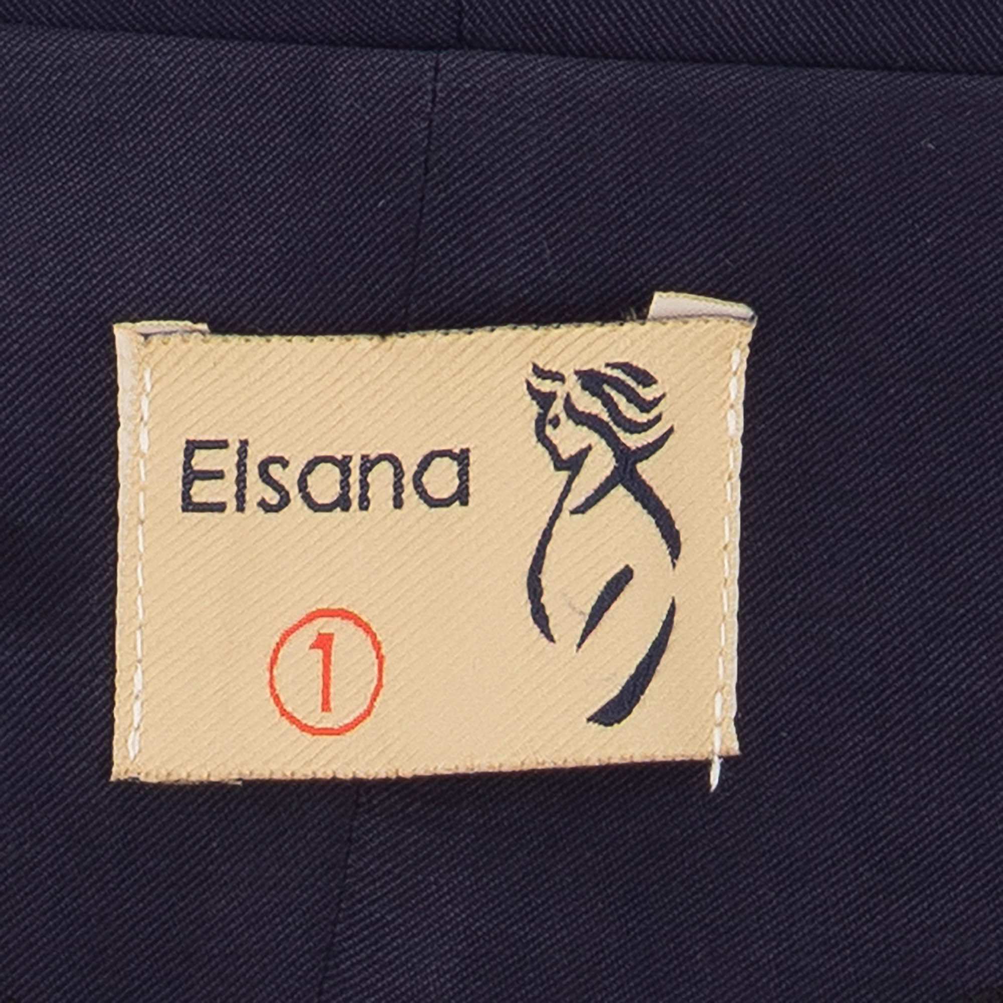 ست کت کراپ و دامن زنانه سرمه ای السانا Elsana مدل ناریش کد 2497