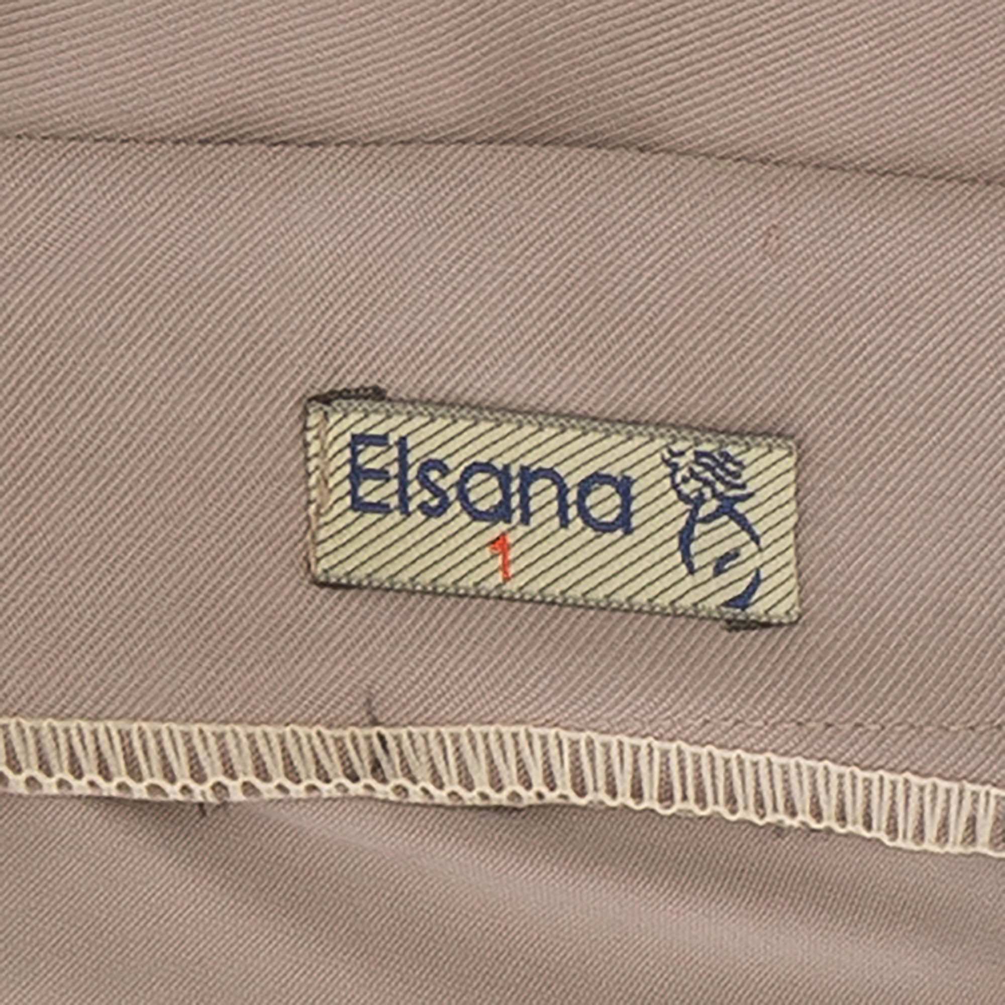 ست کت کراپ و دامن زنانه شکلاتی السانا Elsana مدل ناریش کد 2497