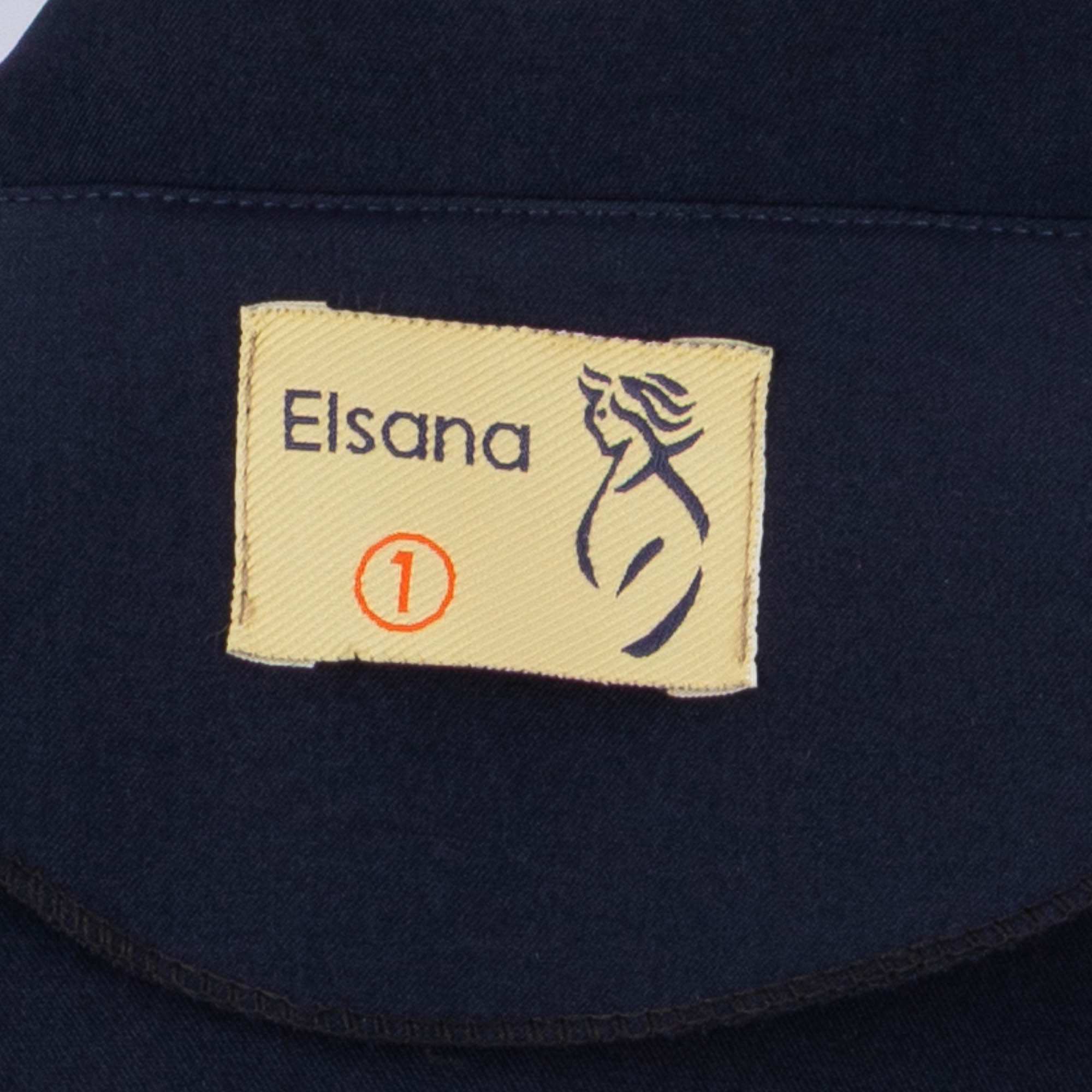 ست کت و شلوار زنانه سرمه ای کرم السانا Elsana مدل نوژان کد 2539