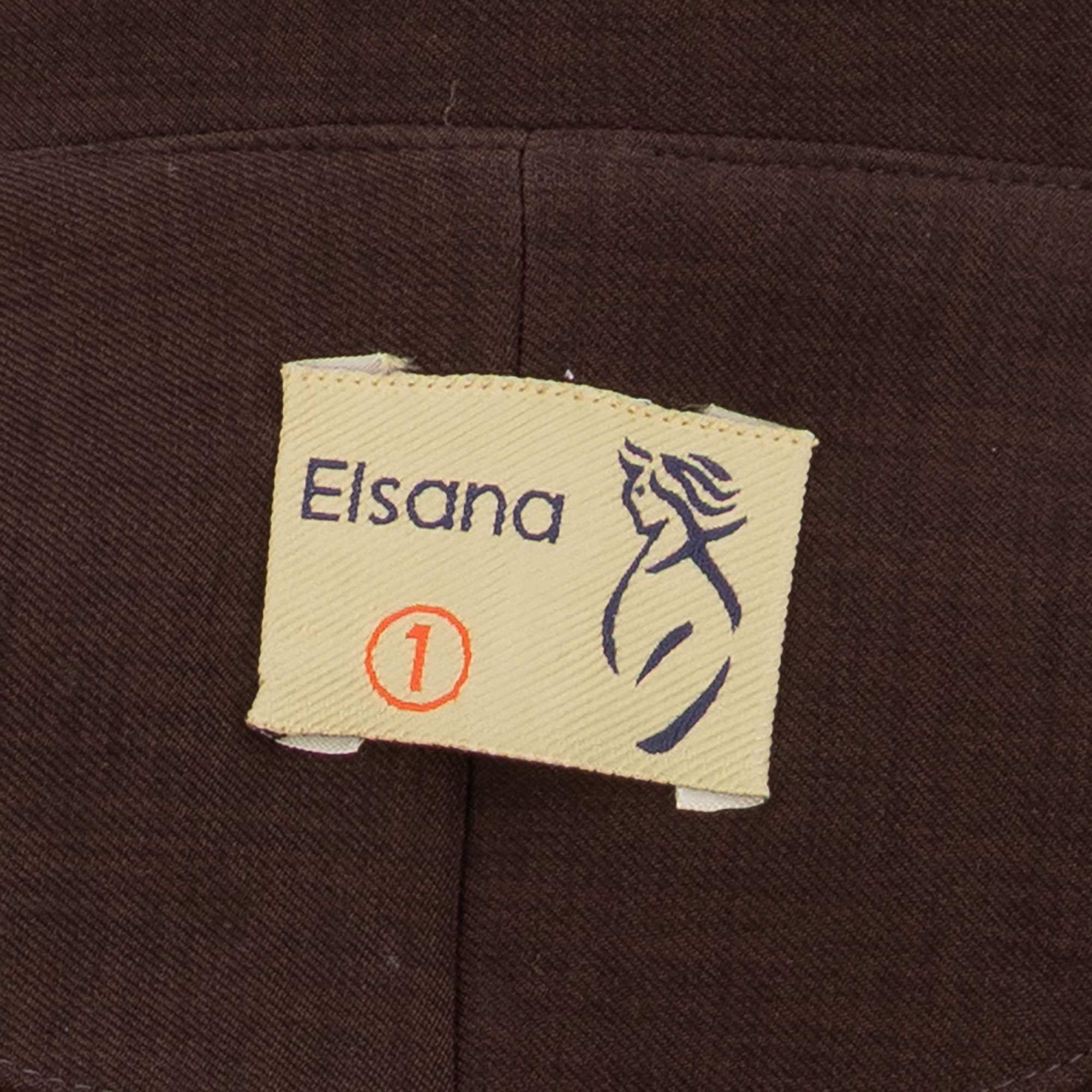 کت زنانه قهوه ای السانا Elsana مدل نیلرام کد 2482