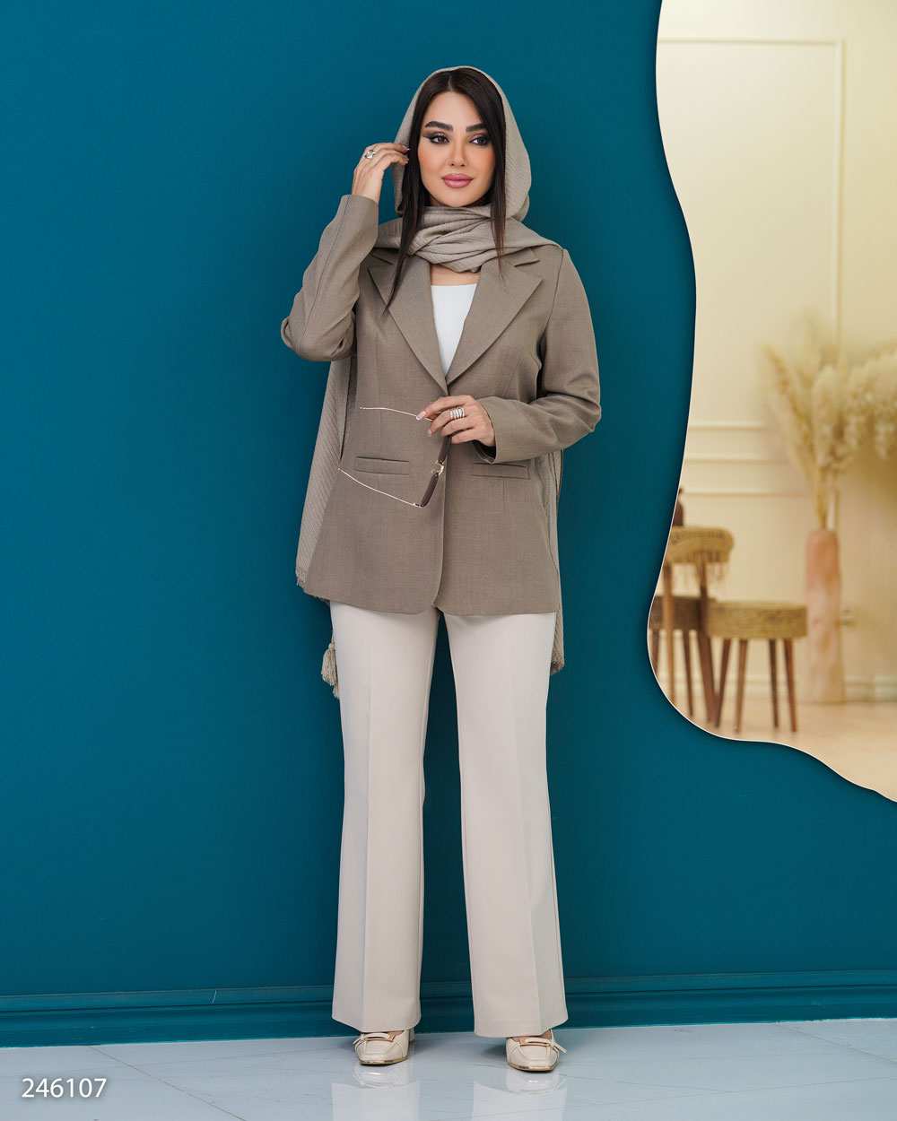 کت زنانه شکلاتی السانا Elsana مدل هانیدا کد 2461