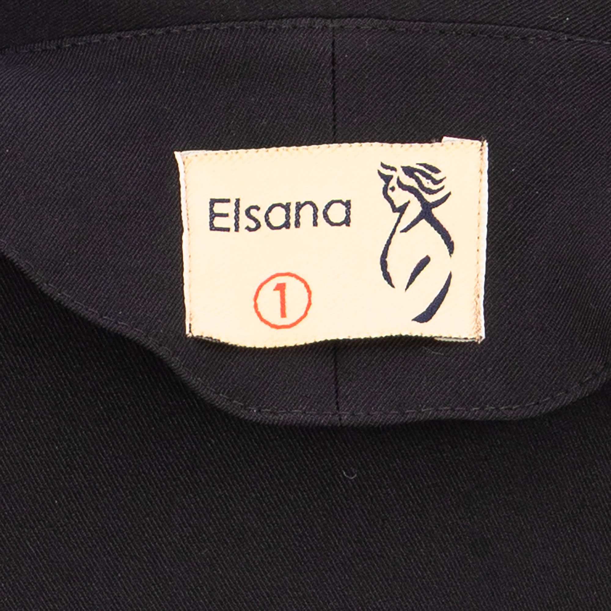 کت زنانه مشکی السانا Elsana مدل هومان کد 2517