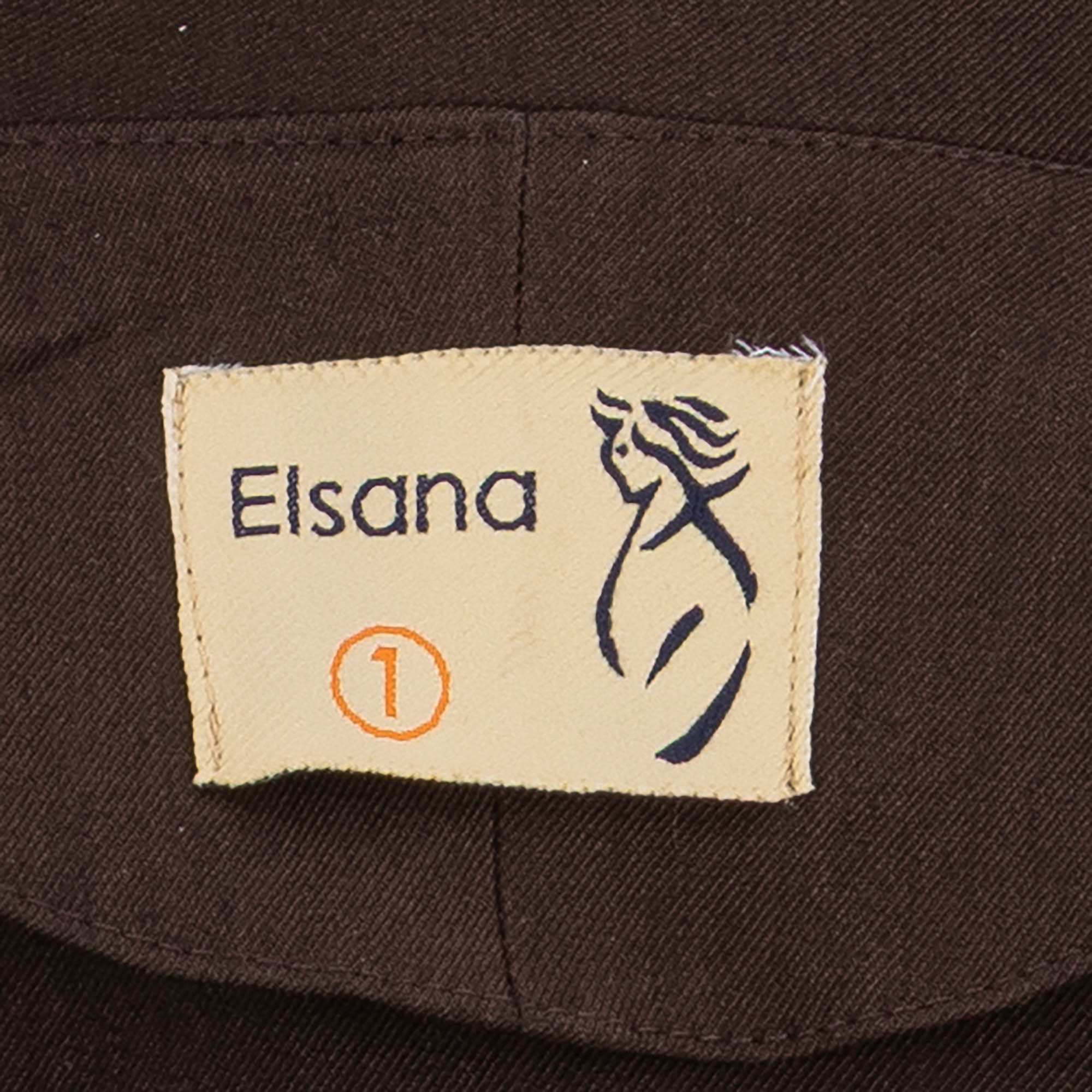 کت زنانه قهوه ای السانا Elsana مدل هومان کد 2517