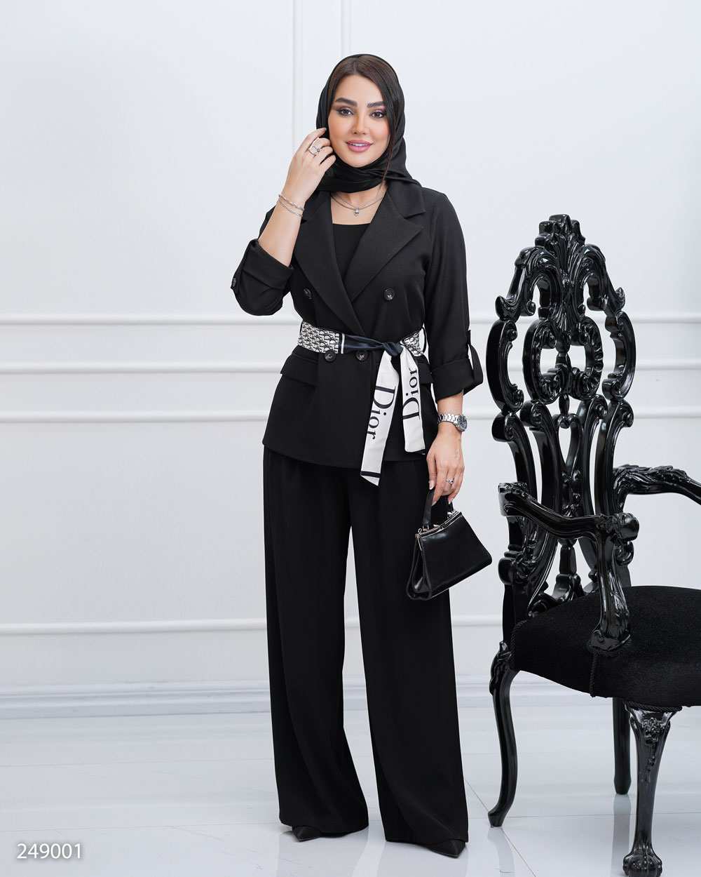 کت زنانه مشکی السانا Elsana مدل هیرساد کد 2490