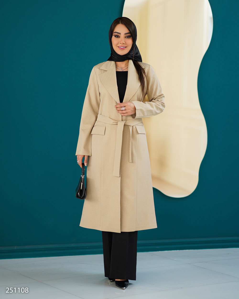 مانتو زنانه کرم السانا Elsana مدل ویرا کد 2511