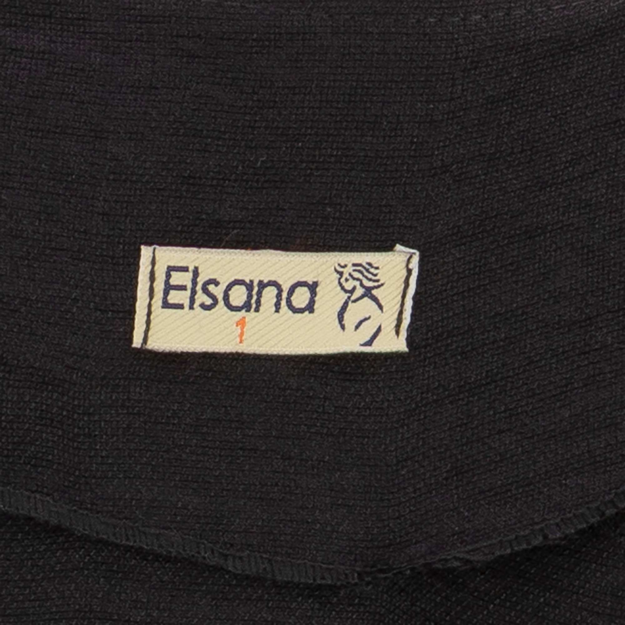بلوز زنانه مشکی السانا Elsana مدل یاشگین کد 2472