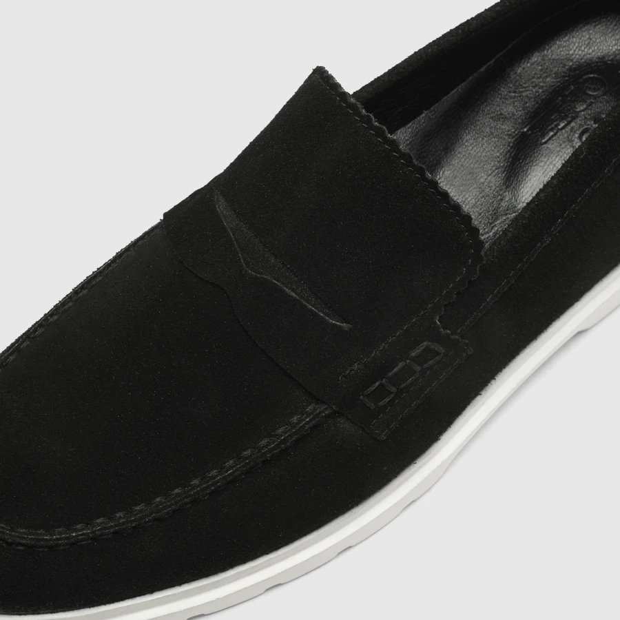 کفش کالج مردانه جیر اشبالت مشکی اورز Orez مدل SOLLIVAN