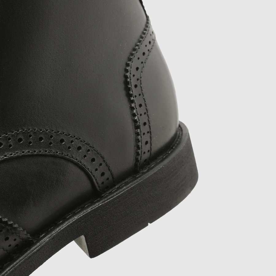 بوت چرم طبیعی مردانه ناپا مشکی اورز Orez مدل VEGAS کد MFB118