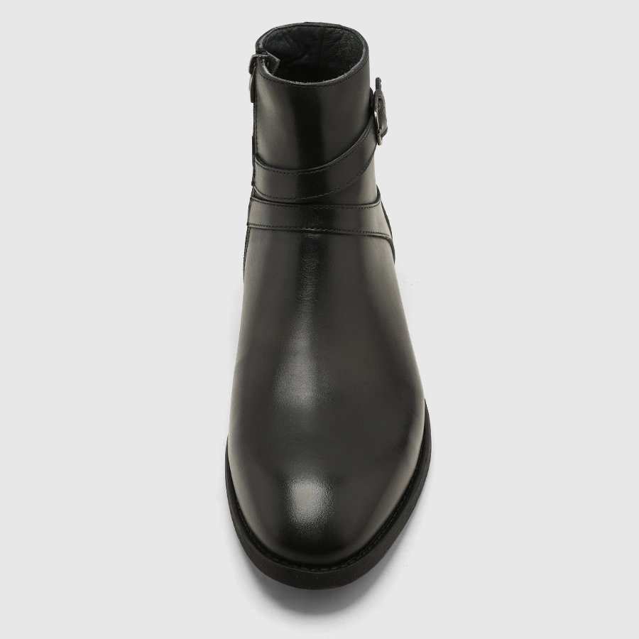 بوت چرم طبیعی مردانه ناپا مشکی اورز Orez مدل HAMILTON کد MFB119