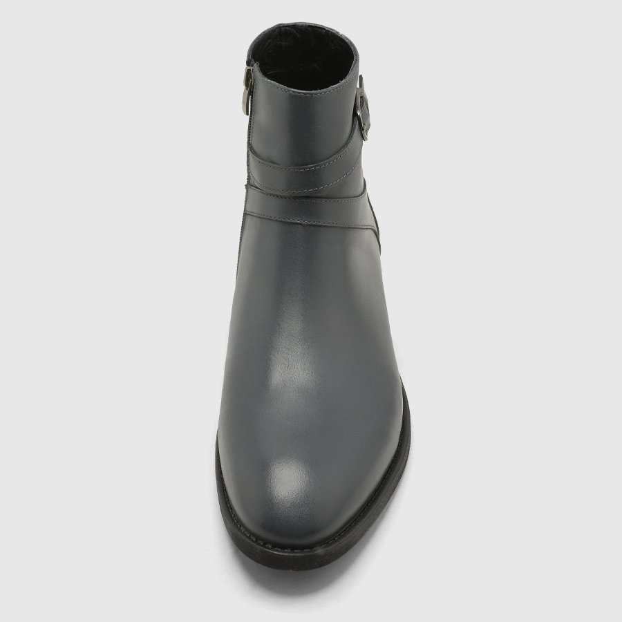 بوت چرم طبیعی مردانه ناپا طوسی اورز Orez مدل HAMILTON کد MFB119