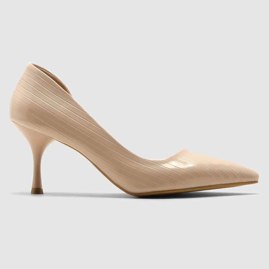 کفش پاشنه بلند زنانه ناپا چاپی کرم اورز Orez مدل HAZEL