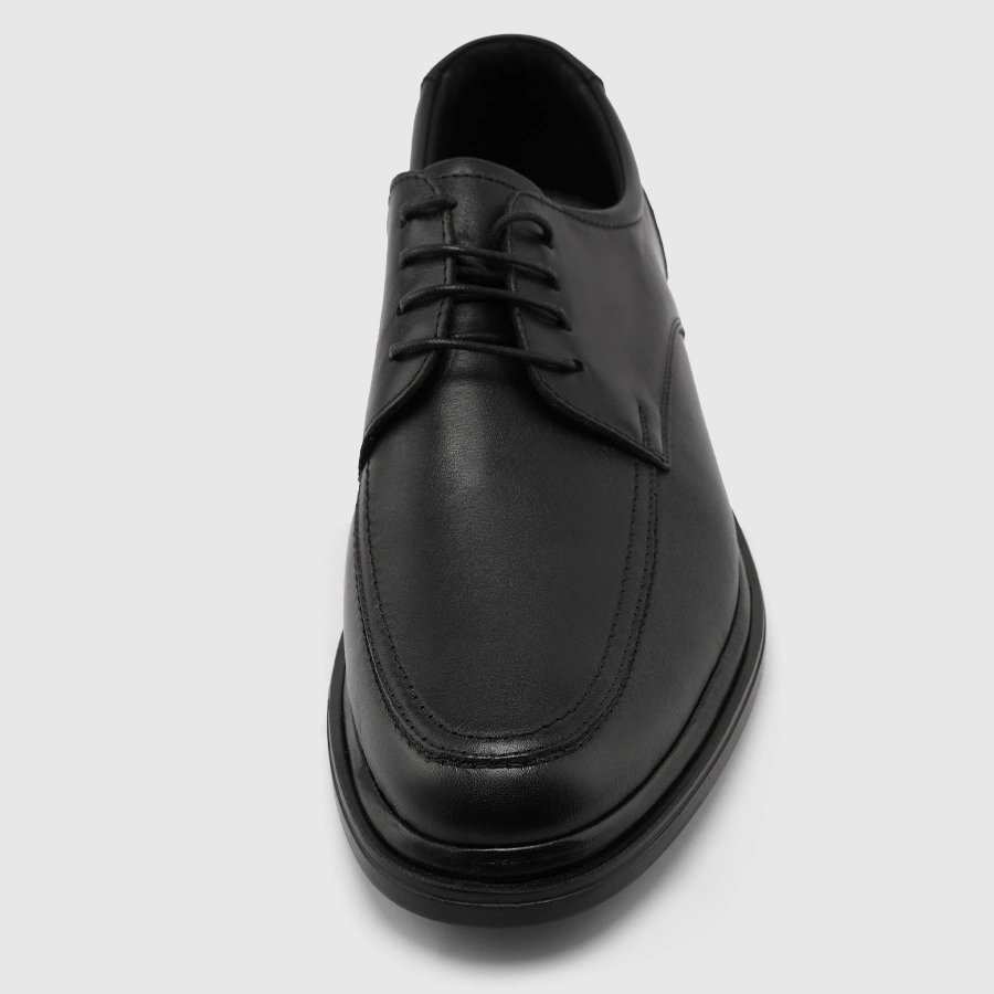 کفش چرم طبیعی مردانه ناپا مشکی اورز Orez مدل DAVID ll