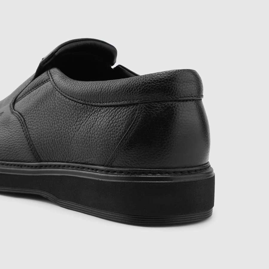 کفش چرم طبیعی مردانه فلوتر مشکی اورز Orez مدل JOSEPH