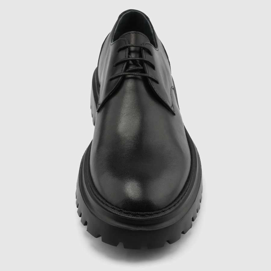 کفش چرم طبیعی مردانه ناپا مشکی اورز Orez مدل TOTTI ll