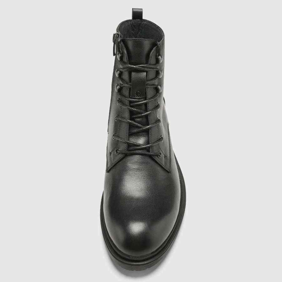 نیم بوت چرم طبیعی مردانه ناپا مشکی اورز Orez مدل TYSON