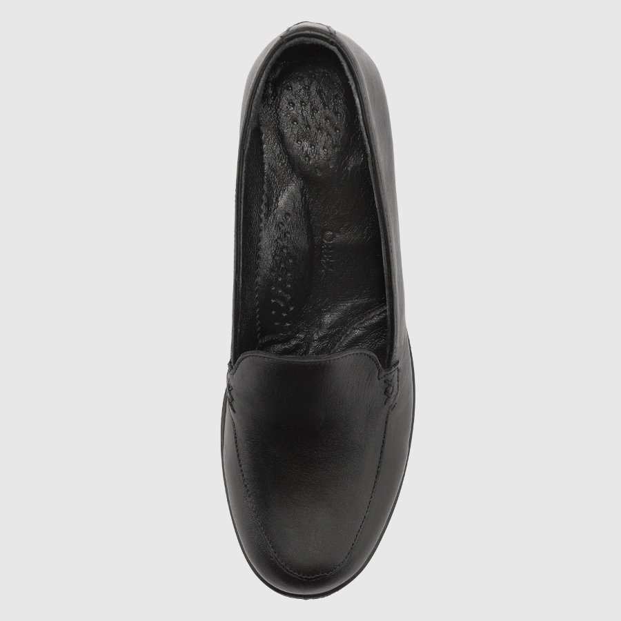 کفش پاشنه بلند چرم زنانه ناپا مشکی اورز Orez مدل DUNA