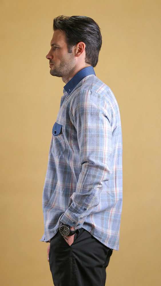 پیراهن زمستانه مردانه 60298 برندس Brands