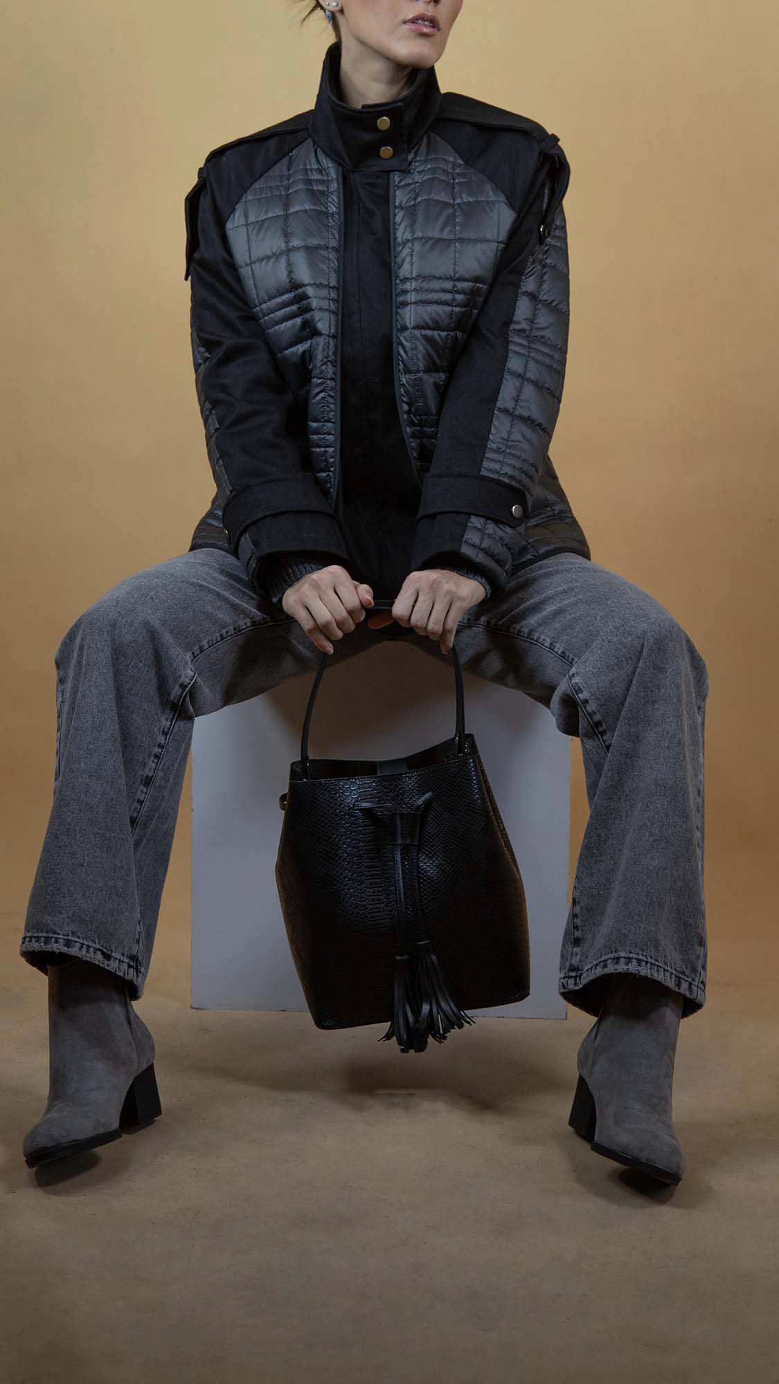 کاپشن زنانه 80083 برندس Brands