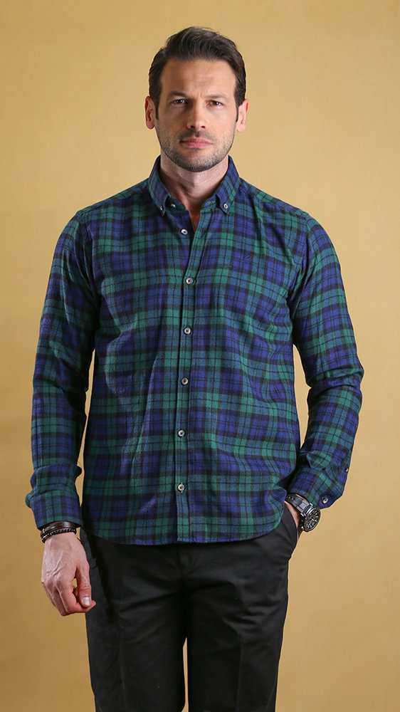 پیراهن زمستانه مردانه 60286 برندس Brands