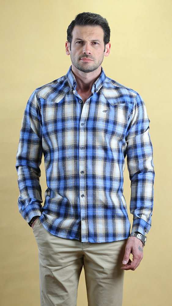 پیراهن مردانه زمستانه 60282 برندس