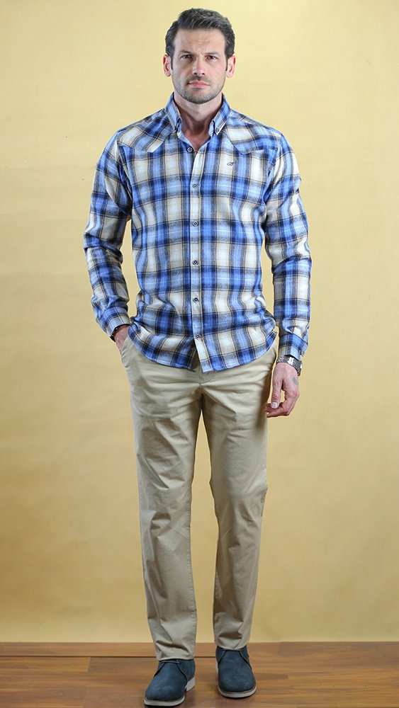 پیراهن مردانه زمستانه 60282 برندس