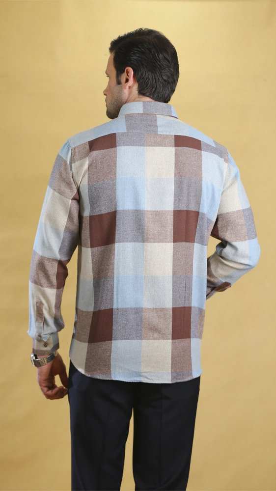 پیراهن زمستانه مردانه 60272 برندس Brands