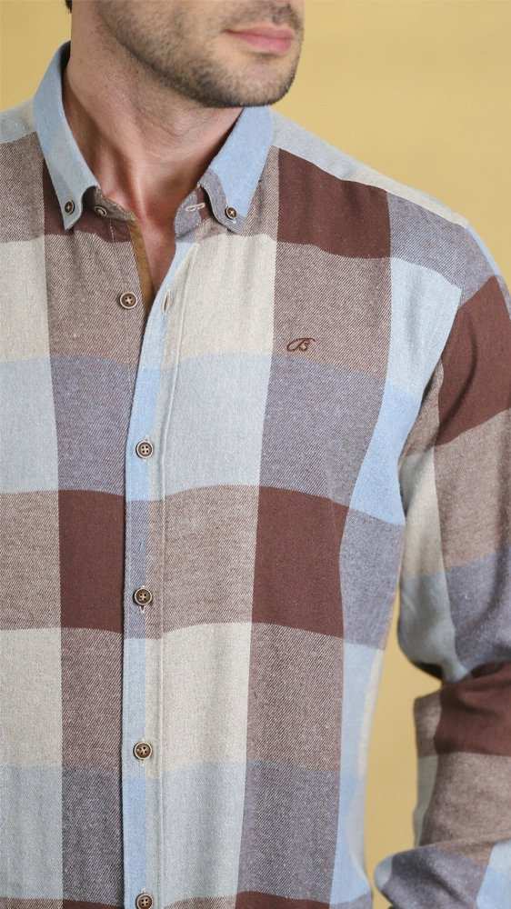 پیراهن زمستانه مردانه 60272 برندس Brands