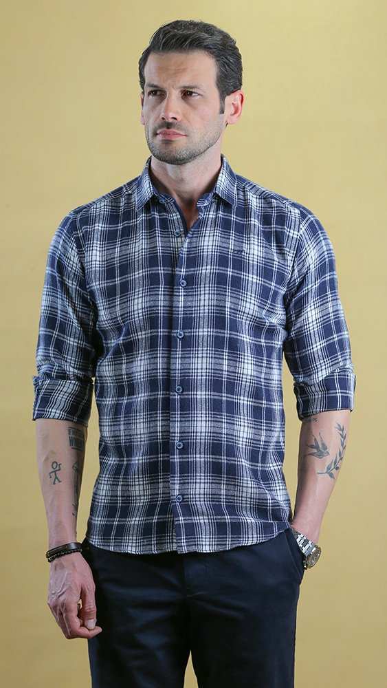 پیراهن مردانه زمستانه 60266 برندس