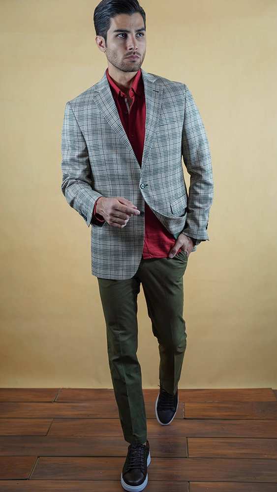 کت تک مردانه 40022 برندس Brands