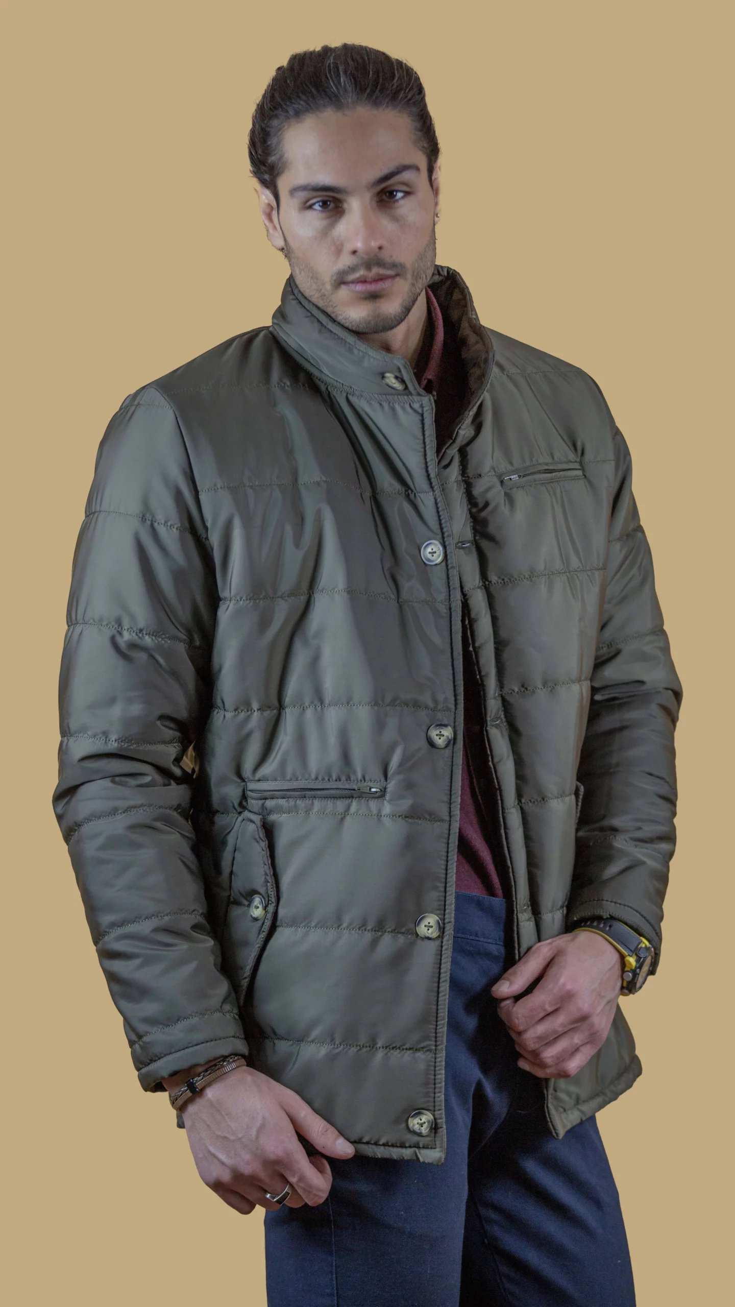 کاپشن مردانه 80079 برندس