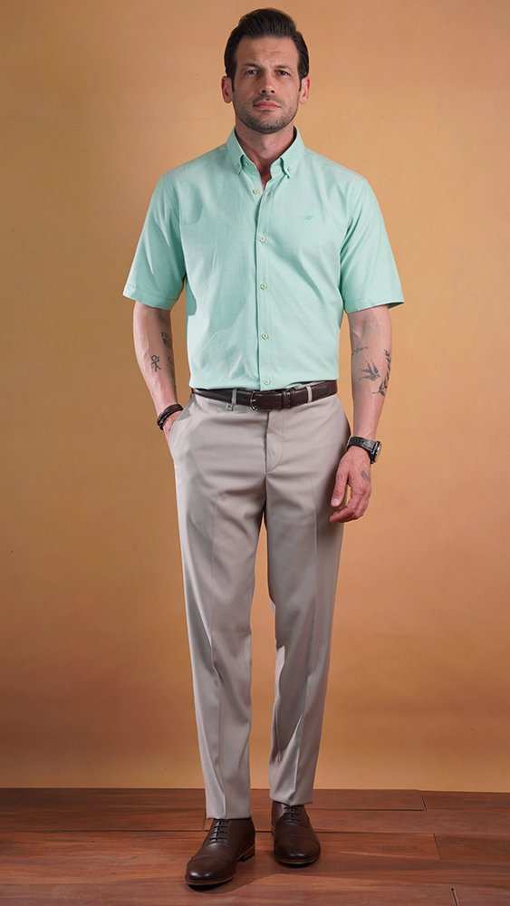 پیراهن آستین کوتاه مردانه 60341 برندس Brands