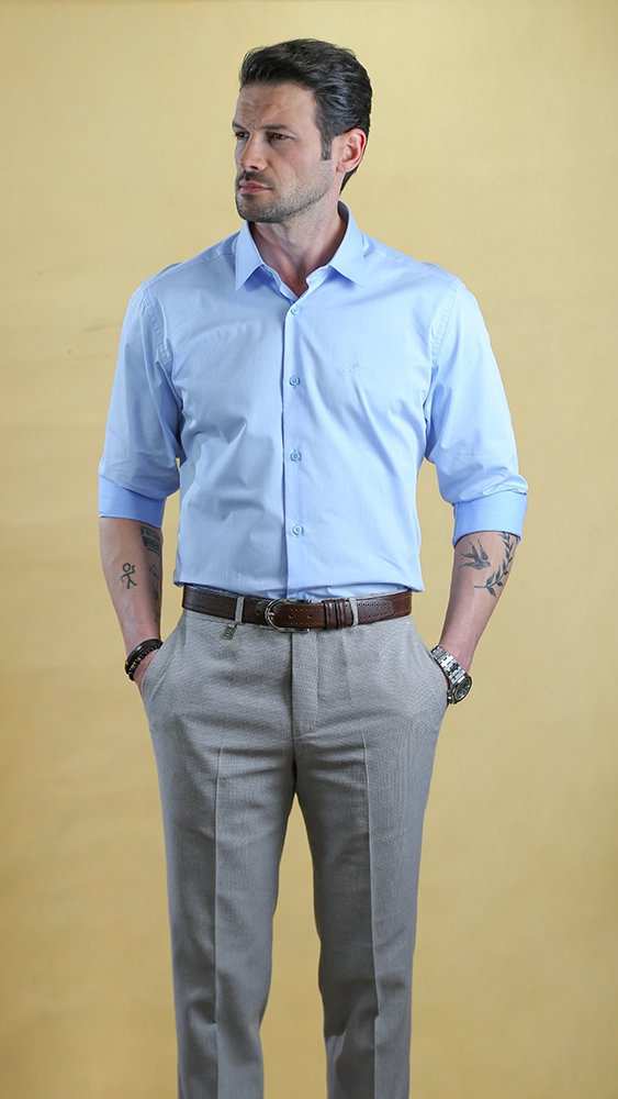 پیراهن مردانه 60402 برندس Brands