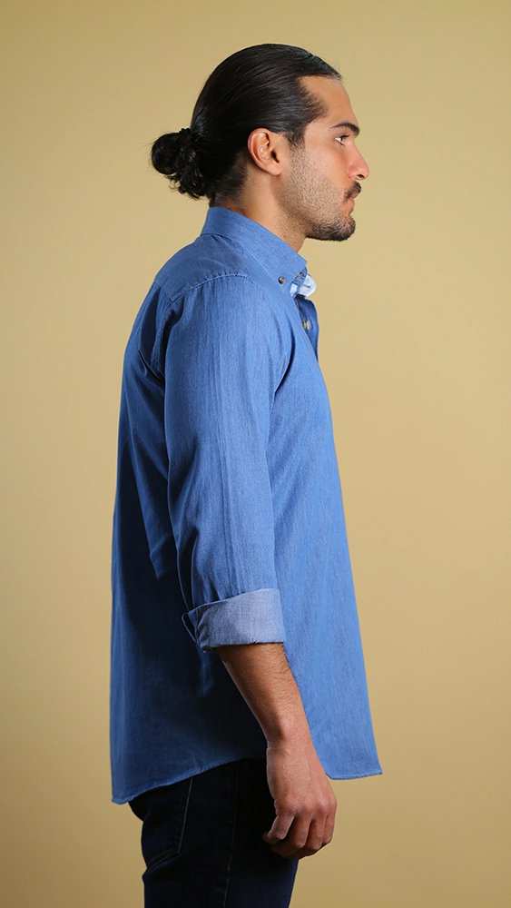 پیراهن مردانه جین 60400 برندس Brands