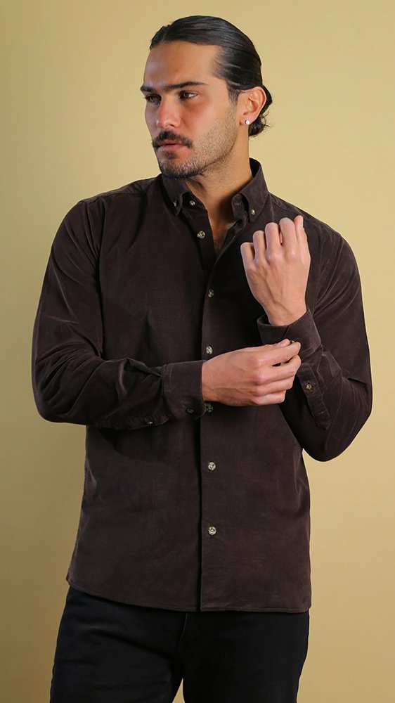 پیراهن مردانه مخمل 60414 برندس
