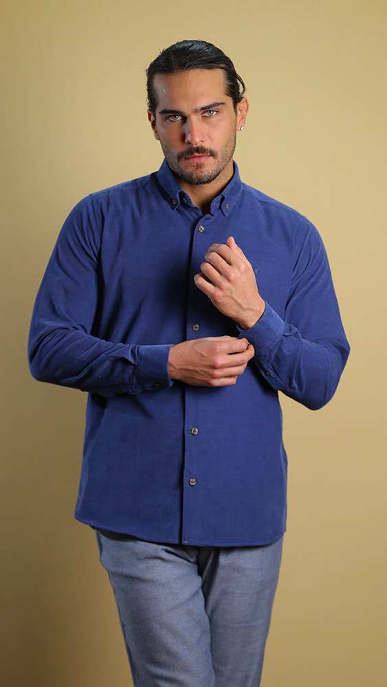 پیراهن مردانه مخمل 60414 برندس Brands