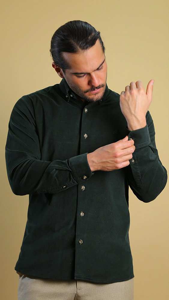 پیراهن مردانه مخمل 60414 برندس