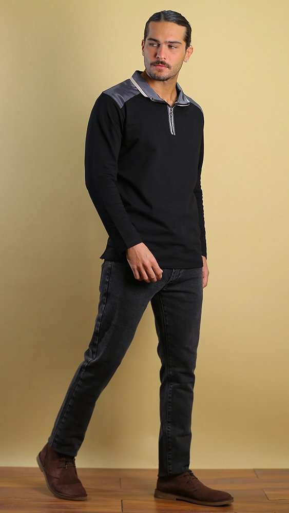 تی شرت زمستانه مردانه 70023 برندس Brands