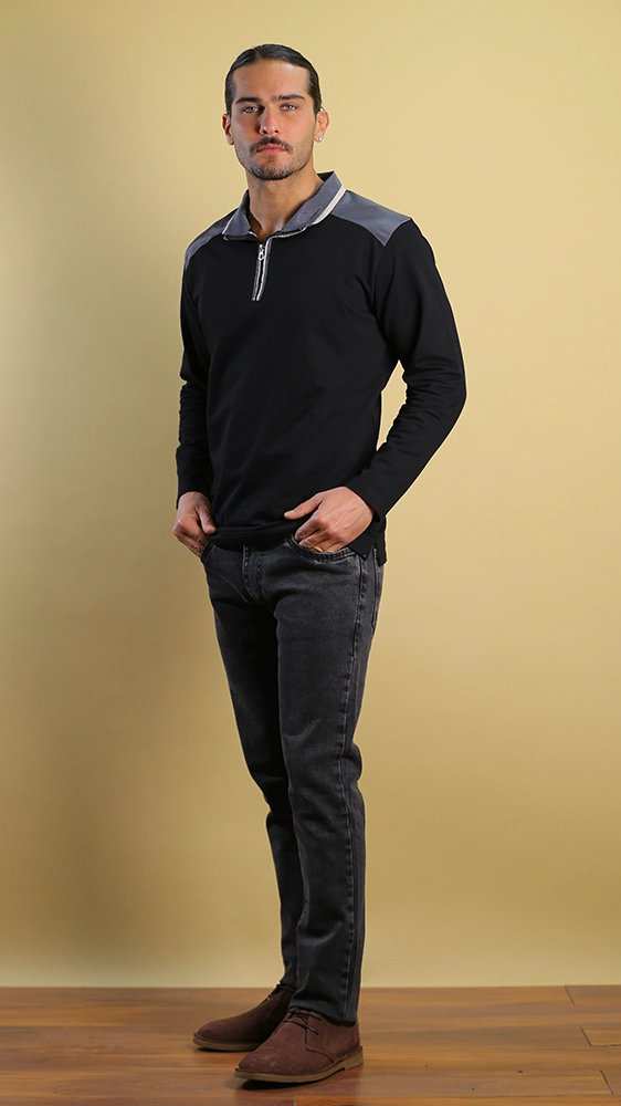 تی شرت زمستانه مردانه 70023 برندس Brands